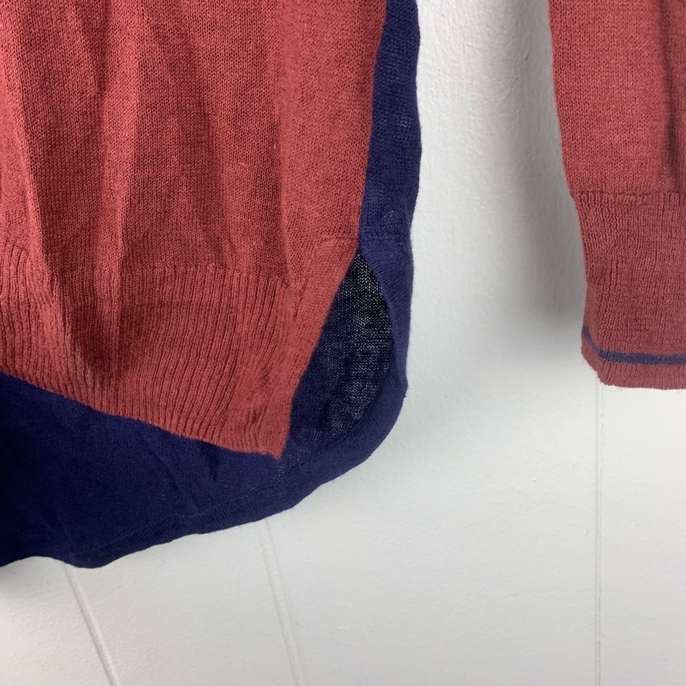 Madewell linen two toned lightweight soft sweater - Picture 3 of 10